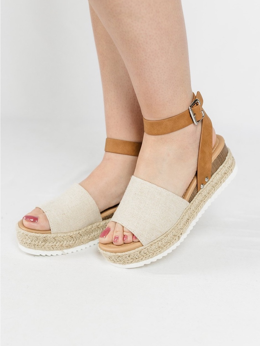 Soda | Sunshine On My Mind Espadrilles (NWT) Blush Nubuck, Size 8.5